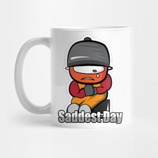 sad day cartoon Mug